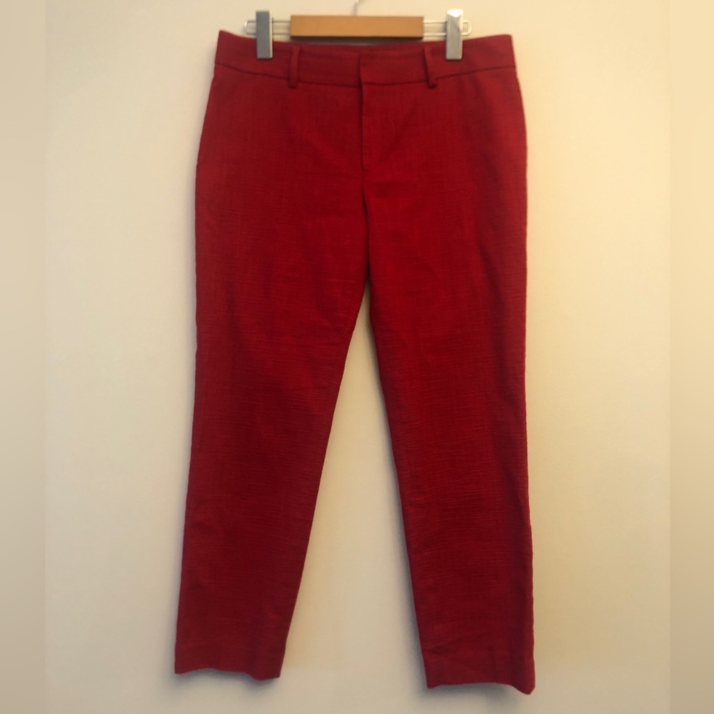 Club Monaco Poppy Red Ankle Pant, Size 6
